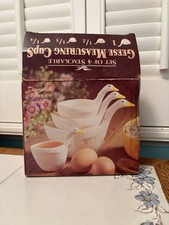 VTG Melamine Geese Goose Nesting Stacking Measuring Cup Set of 4 Grandmacore picture