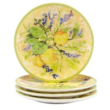 Certified International Lemon Zest Canape Plate Multicolor 6 inch inches Kitchen picture