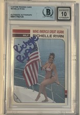 Richelle Ryan Signed Trading Card Beckett Encapsulated Autograph Grade 10 MAGA picture