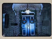 Photo Slide 1950s RED Border Kodachrome Christmas Star Moravian over front door picture