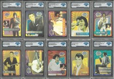 1992 THE ELVIS COLLECTION Top Ten Hits Foil Dufex COMPLETE SET 1-40π DSG Graded picture