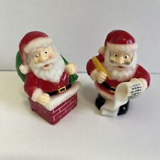 2 Vintage  1997 Rubber Santa’s picture