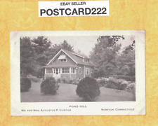 CT Norfolk 1943 vintage postcard POND HILL HOUSE Augustus Curtiss to New Haven  picture