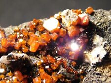 PERFECT ORANGE Crystals On This Big Vanadinite Crystal Cluster 780gr picture