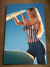 BOO KOO COMIX Sydney Jeans COSPLAY USA FLAG Edition LTD 100 Sultry Slashers picture