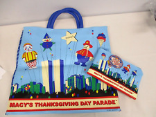 RARE 2001 ALOHA MACY'S THANKSGIVING DAY PARADE 75th ANNIV VINYL BAG & POUCH NEW picture