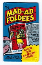 Vintage 1976 Topps Mad-Ad Foldees Unopened Wax Pack Sealed picture