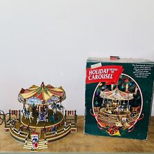 Vintage Mr. Christmas Holiday Around the Carousel Musical Original Box 1997 picture
