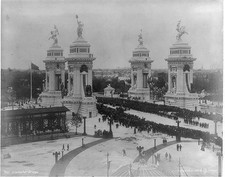 Photo:Buffalo NY Pan-American Expo 1901 Triumphal Bridge Parade Scene picture