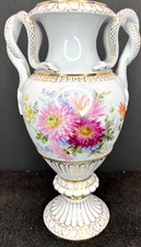 Meissen Snake Handles Vase Painted Designed by Leuteritz, circa 1924-1934 picture