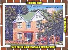 METAL SIGN - Texas Postcard - Milling's Sanitarium, Glen Rose, Texas. . picture