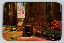 Laytonville CA-California, World Famous Tree House, Vintage Postcard picture