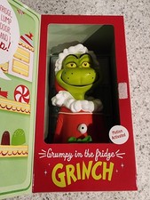 Hallmark The Grinch Grumpy In The Fridge Talking Motion Activated 2013 - NEW picture