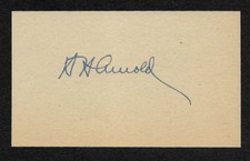 Gen Hap Arnold WWII Autograph Reprint On Genuine 1940s 3x5 Card  picture