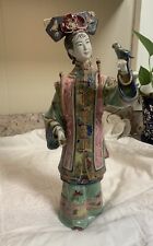 Vintage Shiwan Chinese Porcelain Lady Geisha Figurine Statue picture