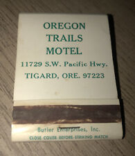 1990s Oregon Trails Motel Tigard Oregon Matchbook Cover picture