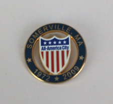 Somerville, MA All-American City 1972 2009 Lapel Hat Pin picture