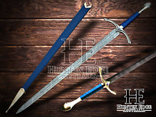 HUNTEX Handmade Damascus Blade,96cm Long Replica Glamdring Sword of Gandalf LOTR picture