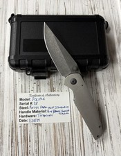 Jake McCoy Custom Knives Disciple #38 Stonewash Ti Framelock Acid Wash RWL34 picture