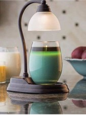 Candle Warmers Etc Aurora Candle Warmer Lamp For Top-Down Candle Melting, Bronze picture