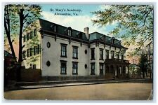 c1910 St. Mary's Academy Exterior Building Alexandria Virginia Vintage Postcard picture
