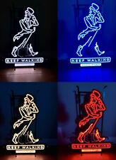 JOHNNIE WALKER SCOTCH MOVING STRIDING MAN LED NEON LIT BAR SIGN *BRAND NEW* picture