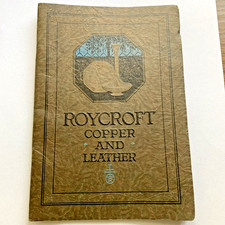 RARE ANTIQUE 1925 ROYCROFT COPPER LEATHER CATALOG BROCHURE ARTS & CRAFTS picture