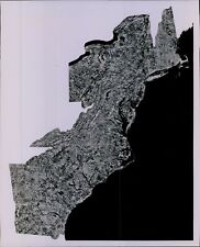 LG889 1976 Orig Photo SPACE VIEW OF ORIGINAL 13 STATES Satellite View of America picture