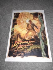 DISNEYLAND INDIANA JONES ADVENTURE PROP VINE & POSTER picture