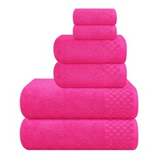 MyOwn Premium Cotton 6 Pack Towel Set for Bathroom, Contains 2 Bath Towels 28... picture