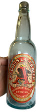 RARE 1890s Anheuser Busch St Louis Lager Beer Bottle Original Label Budweiser picture