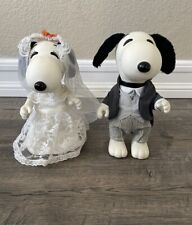 Rare - Vintage Snoopy and Belle bride and groom picture