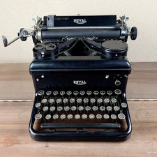 1938 Royal KHM Standard Typewriter Touch Control Pica Working Glossy Black picture