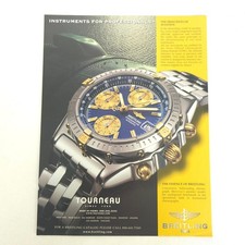 Breitling Chronomat Print Ad Tourneau Aviation Watch Luxury Jewelry Display Art picture