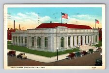 Lima OH-Ohio, United States Post Office, c1936 Antique Vintage Souvenir Postcard picture