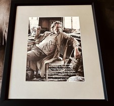 Jeff Bridges signed autograph 8x10 magazine photo custom framed JSA Big Lebowski picture