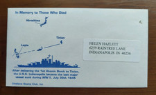 Commemorative Envelope USS Indianapolis July 30, 1945  picture