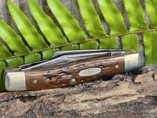 VINTAGE 1986 CASE XX 63032 STOCKMAN KNIFE 4 DOT picture