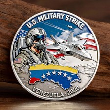 US Military Strike Venezuela 2026 Operation Southern Spear Challenge Coin Gift picture