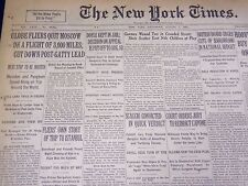 1931 AUGUST 1 NEW YORK TIMES - GLOBE FLIERS QUIT MOSCOW - NT 3931 picture