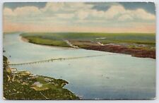 Postcard Hudson River Bridge Of The New York, Tarrytown - SO. Nyack, NY Unposted picture