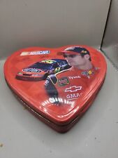Jeff Gordon Race Car NASCAR Collectible Metal Cookie Candy Tin Heart Shaped picture