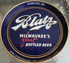 Vintage 1950's BLATZ Metal Beer Tray Milwaukee's First Bottled Beer 12x12 picture