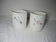 Pavilion Gift Company Fields of Joy  Porcelain Luminary Candle Holder 71024 7102 picture
