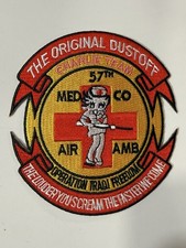 VTG US Army 57th Medical Company Charlie Team Air Ambulance OIF Betty Boop Patch picture