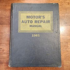 Motor's Auto Repair Manual  Vintage 24th ed 1st print 1961 Garage Shop Used Book picture