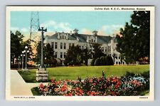 Manhattan KS-Kansas, Calvin Hall, KSC, Antique, Vintage Souvenir Postcard picture