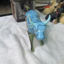 Cow Parade “Puzzled Cow” #9181 Blue Red Farm Country Westland Figurine USA Rural picture