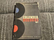 Vintage October 1940 Columbia Records Complete Record Catalog Masterworks Used picture