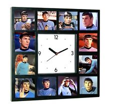 Star Trek faces of Leonard Nimoy Spock logical Clock with 12 pictures picture